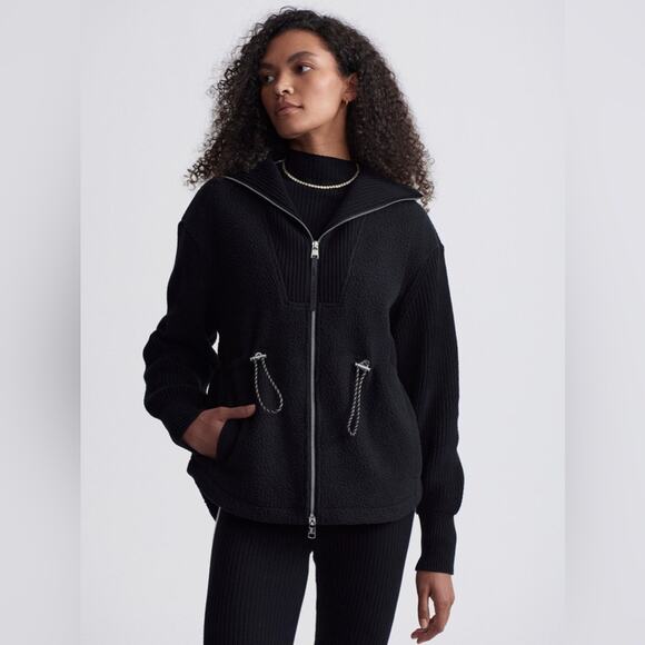 Varley Renea Fleece Jacket in Black M - Picture 1 of 10